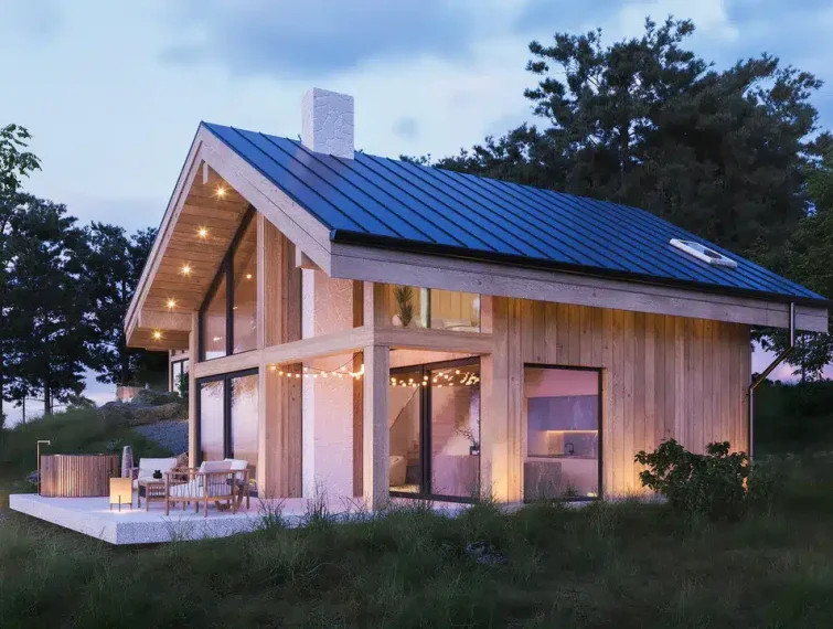 Stodola Chalet wersja murowana_2
